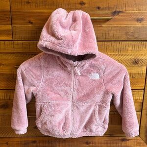 The North Face Toddler Girls Osolita Full Zip Hoodie Pink Fleece Hooded Jacket